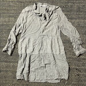 Zara Gray Long-Sleeve Dress